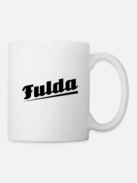 Fulda - Textdesign mit Stadtnamen - Tasse - Weiß