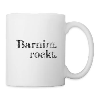 Barnim rockt - Textdesign mit Stadtnamen - Tasse - Weiß - Rechts