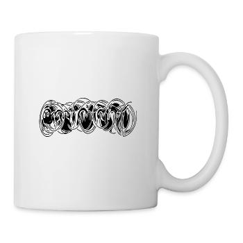 Vintage bows unusual lines - Mug - white - Right