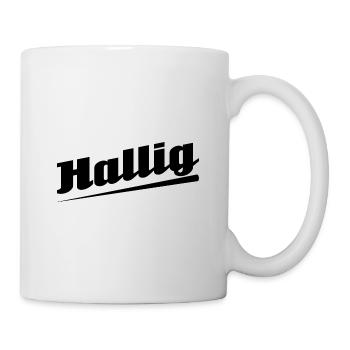 Hallig - Textdesign mit Stadtnamen - Tasse - Weiß - Rechts
