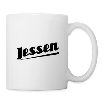 Jessen - Textdesign mit Stadtnamen - Tasse - Weiß - Rechts