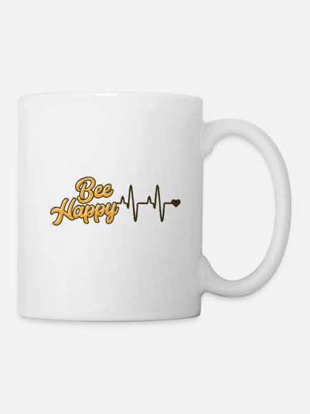 Cœur d’abeille - Mug blanc - blanc