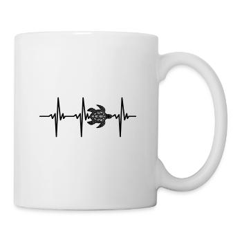 Battement de cœur pour les tortues - Mug blanc - blanc - Droite