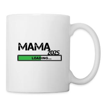 Je vais être maman en 2025 Chargement de la future maman en 2025 - Mug blanc - blanc - Droite
