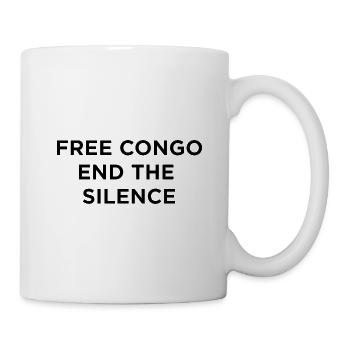 Freier Kongo – Schluss mit der Ungerechtigkeit - Tasse - Weiß - Rechts