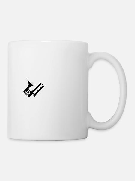Posaune - Tasse - Weiß