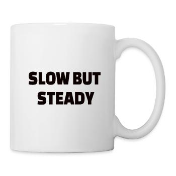POWERLIFTING : Slow but steady - Tasse - Weiß - Rechts