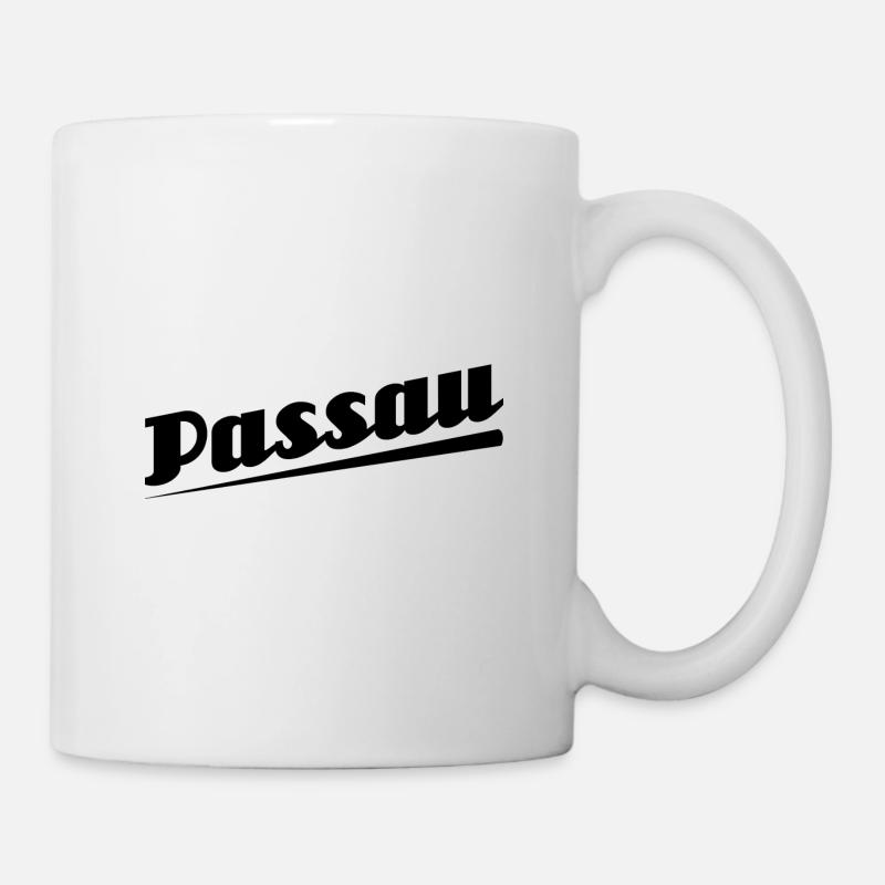 Passau - Textdesign mit Stadtnamen - Tasse - Weiß