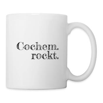 Cochem rockt - Textdesign mit Stadtnamen - Tasse - Weiß - Rechts