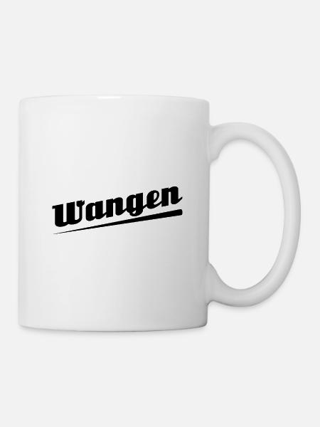 Wangen - Textdesign mit Stadtnamen - Tasse - Weiß