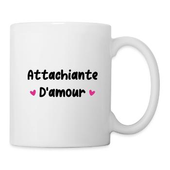 Attachiante d'amour - Mug blanc - blanc - Droite