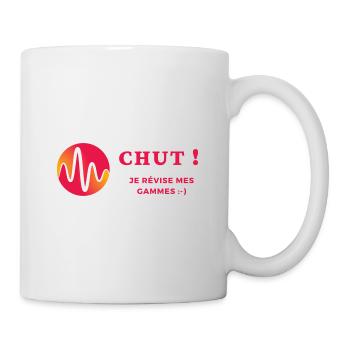 Chut je révise mes gammes - Mug blanc - blanc - Droite