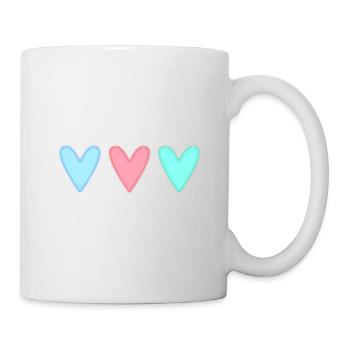 HEART. HEARTS. SAINT VALENTINE. LOVE. LOVE. COUPLE. - Mug - white - Right