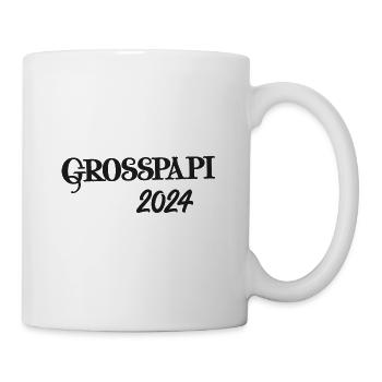 Grosspapi 2024 Befördert zum Grosspapi Opa Schweiz - Tasse - Weiß - Rechts