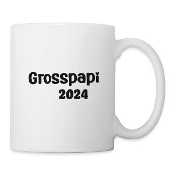 Grosspapi 2024 Befördert zum Grosspapi Opa Schweiz - Tasse - Weiß - Rechts