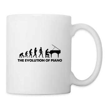 The Evolution Of Piano - Tasse - Weiß - Rechts