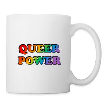 Queere Macht - Tasse - Weiß - Rechts