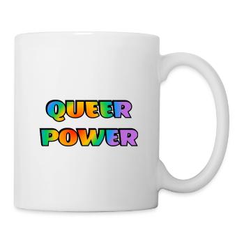 Queere Macht - Tasse - Weiß - Rechts