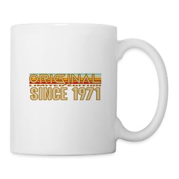 Original Since 1971 Retro Logo - Mug blanc - blanc - Droite