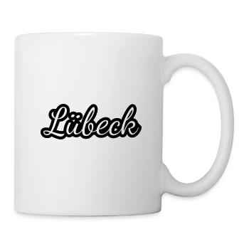 Lübeck - Textdesign mit Stadtnamen - Tasse - Weiß - Rechts
