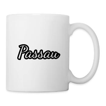 Passau - Textdesign mit Stadtnamen - Tasse - Weiß - Rechts