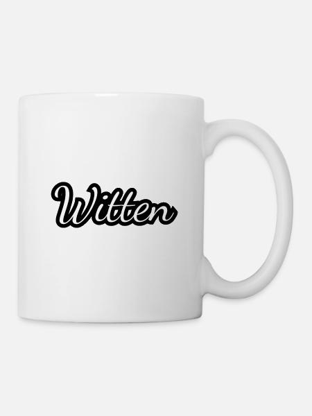 Witten - Textdesign mit Stadtnamen - Tasse - Weiß