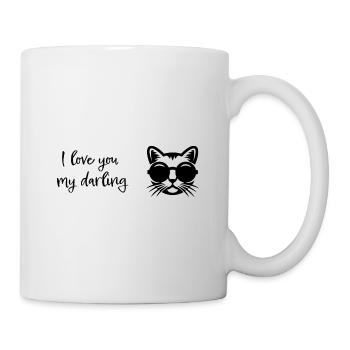 Je t’aime ma chérie - Mug blanc - blanc - Droite