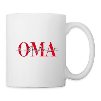 Beste Oma Geschenk Familie Großmutter Geschenke - Tasse - Weiß - Rechts