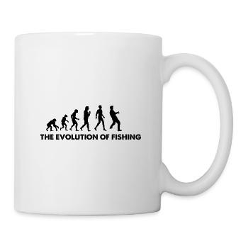 The Evolution Of Fishing - Tasse - Weiß - Rechts