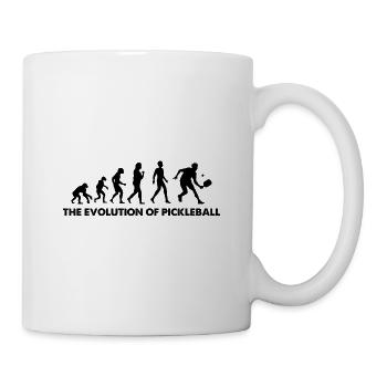 The Evolution Of Pickleball - Tasse - Weiß - Rechts