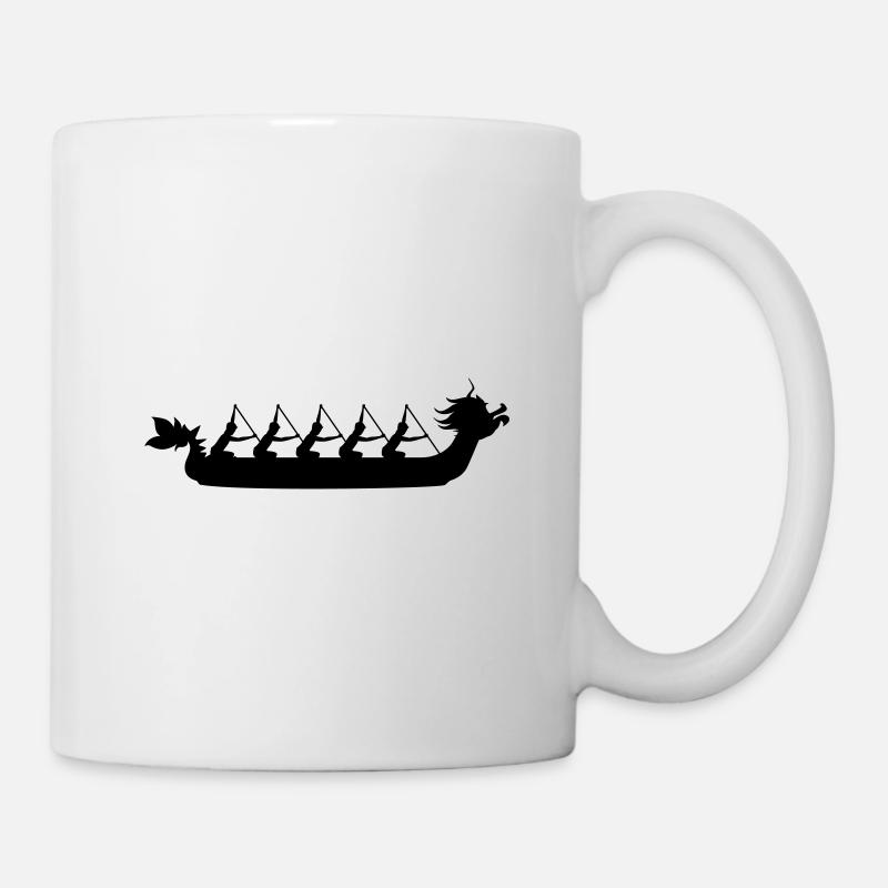 Dragon boat paddle team team - Mug - white