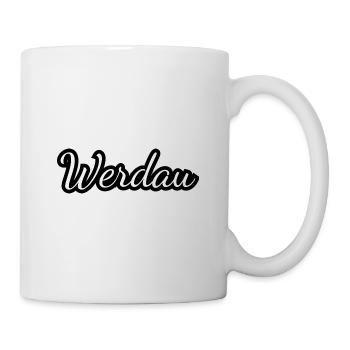 Werdau - Textdesign mit Stadtnamen - Tasse - Weiß - Rechts