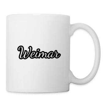 Weimar - Textdesign mit Stadtnamen - Tasse - Weiß - Rechts