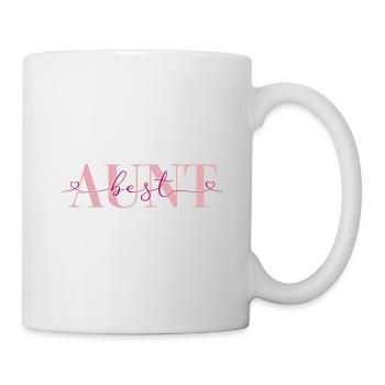 Meilleur cadeau de tante Tantes de cœur de famille - Mug blanc - blanc - Droite