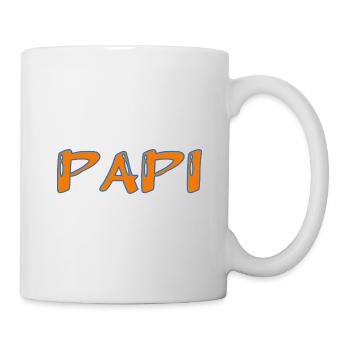PAPI. PAPA. FÊTE DES PÈRES. BONNE FÊTE PAPA - Mug blanc - blanc - Droite