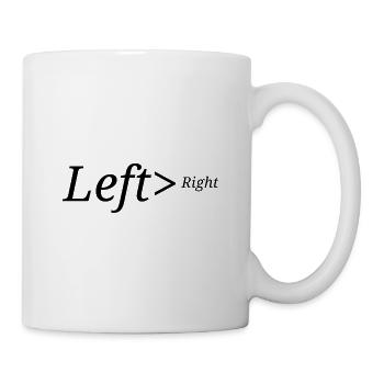 Left>Right - Mug - white - Right
