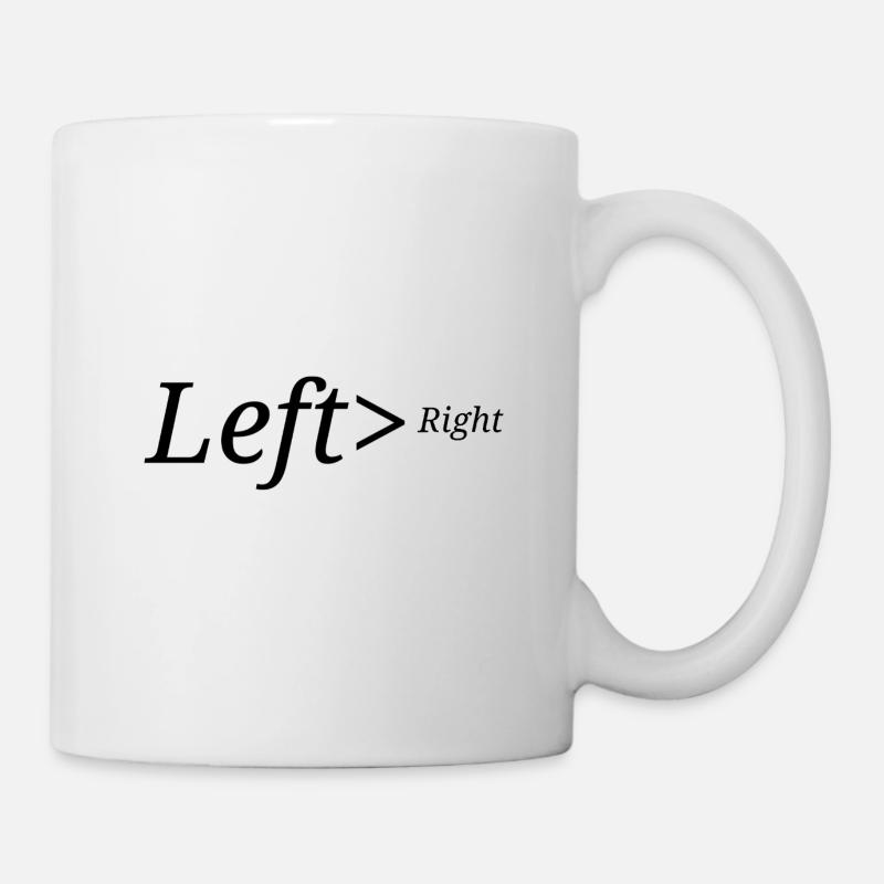 Gauche>Droite - Mug blanc - blanc