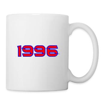 1996 Neon Retro-Logo - Tasse - Weiß - Rechts