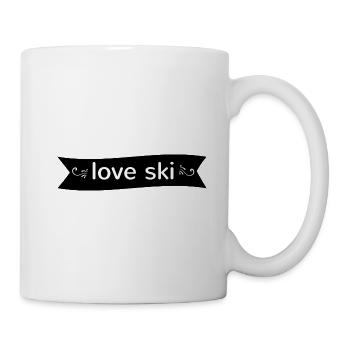 Ski fahren Skifahren - Tasse - Weiß - Rechts
