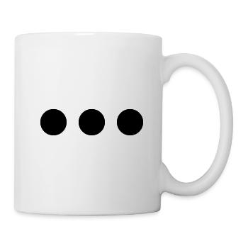 Abstract Plauzilla Patterns - 3 Dots theme - Mug - white - Right