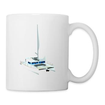 Katamaran 3D - Tasse - Weiß - Rechts