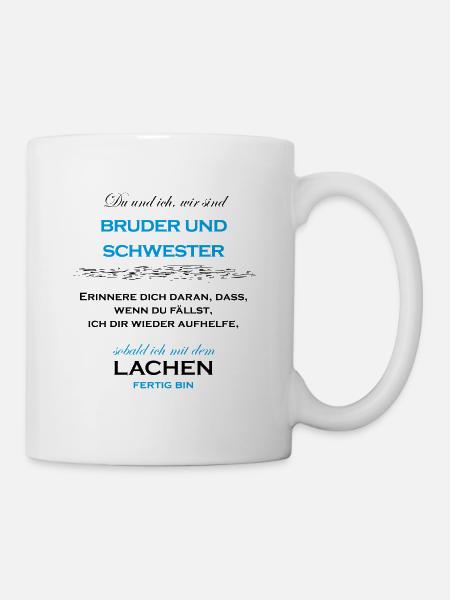Bruder und Schwester - Tasse - Weiß