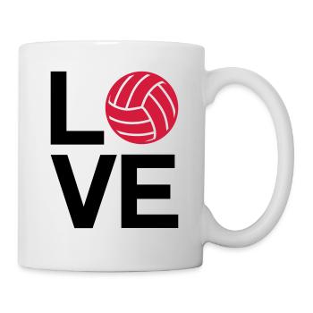 love volleyball - Mug - white - Right