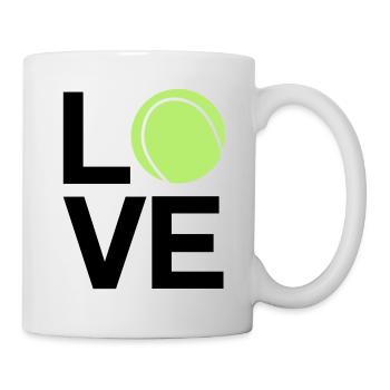 tennis_love - Mug blanc - blanc - Droite
