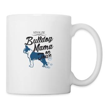 Bulldog Mama - Bulldog Papa - Hund - Hunde - Dog - Tasse - Weiß - Rechts