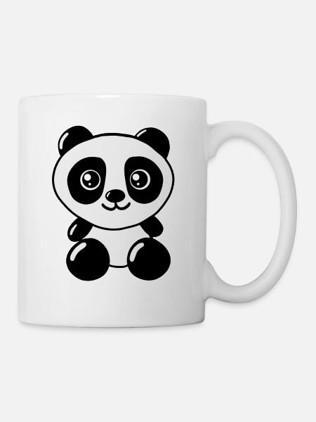 Panda - Panda Cute Girls / femmes présentes - Mug blanc - blanc
