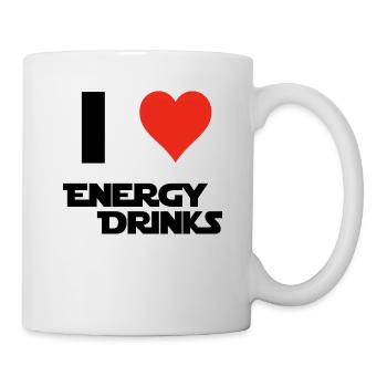 I Love Energy Drinks - Gift Idea - Mug - white - Right