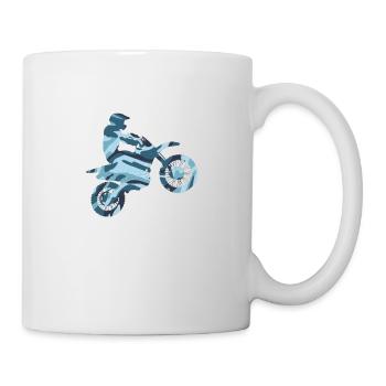 Motorcross freestyle in camo look - Mug - white - Right