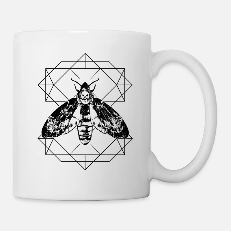 Moth geometry insect butterfly - Mug - white