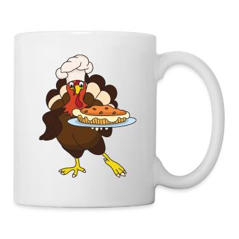 Thanksgiving Thanksgiving turkey turkey pilgrim - Mug - white - Right